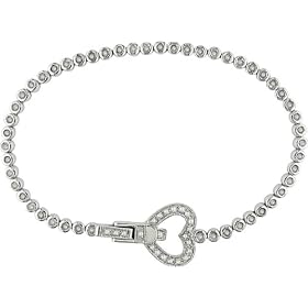 Sterling Silver 1ct TDW Diamond Tennis Bracelet by