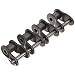 Morse 80-5 O/L Standard Roller Chain Link, ANSI 80-5, 5 Strands, Steel, 1" Pitch, 0.625" Roller Diamter, 5/8" Roller Width, 875lbs Average Tensile Strength