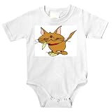 Onesie with eating, feather, cat, pet, bird, animal, feline