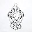 Large Celtic Lovebird Knot Pendant in Sterling Silver, #8392