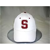 Stanford Cardinal One-Fit NCAA Cotton Twill Flex Cap (White)