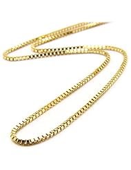 18" 0.8MM Box Chain in 14K Yellow Gold
