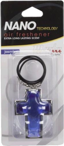 Moda Motorsports 9307 Blue Cross Jasmine Nano Air Freshener