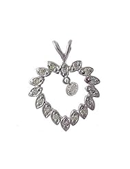 14K White Gold Diamond Dashing Diamonds Pendant (chain NOT included)