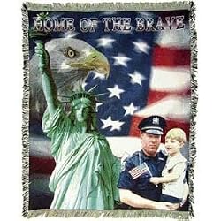 Police Officers Throw Blanket
