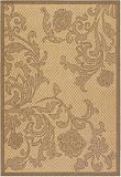 Couristan 1522/0712 Recife Rose Lattice/Natural-Cocoa 8-Feet 6-Inch by 13-Feet Rug