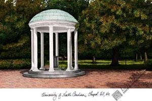 University of North Carolina, Chapel Hill Lithograph