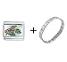 Siamese Fighting Fish Italian Charm Bracelet