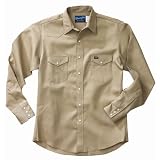 Wrangler Mens Cowboy Cut Work Western Long Sleeve Shirt by Wrangler