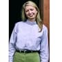 Ladies Oxford Long Sleeve Show Shirt Lavender 32 (100213)