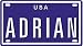 Golf Scooter
ADRIAN USA MINI METAL EMBOSSED LICENSE PLATE NAME FOR BIKES, TRICYCLES, WAGONS, KIDS DOORS, GOLF CARTS, BABY STROLLERS, PEDAL CARS. OVER 400 NAMES AVAILABLE. TYPE IN