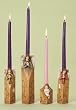 Pack of 8 Angels and Baby Jesus Christmas Advent Taper Candle Holders 9.25" by Roman