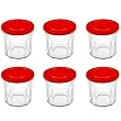 Luminarc 5071989 Working Glass 14 oz jars/lids, set of 6.