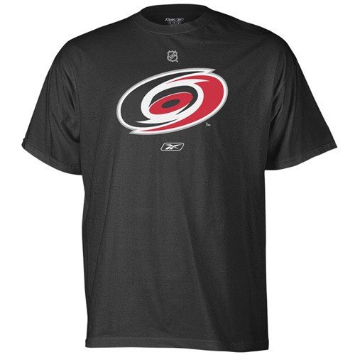 NHL Men's Carolina Hurricanes Primary Logo T-Shirt (Black, XX Large)