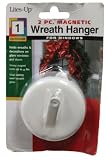 Lites up 21444 10-pound Capacity Magnetic Wreath Hanger 1-count, White