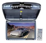Pyle PLRD92 9 Flip Down Monitor & DVD player with Wireless FM Modulator/ IR Transmitter