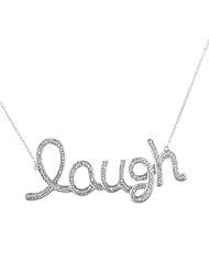 Sterling Silver Accent Diamond Necklace (0.1 Cttw, G-H Color, I2-I3 Clarity)