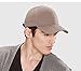 100% Cotton Baseball Cap - Unisex Plain Hat with Adjustable Velcro (Khaki)