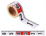 エコ「ピタッ」ロッド 赤白粘着テープ 60mm×２５m 20cmピッチ（目盛） HPR602T