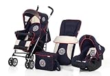 Hauck - Speed Sun Plus Travel system set in Star Navy