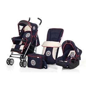 Hauck - Speed Sun Plus Travel system set in Star Navy