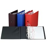 Cardinal 11932 Heavyweight Vinyl Slant-D Ring Binder W/Finger Hole, 5 Cap., Black
