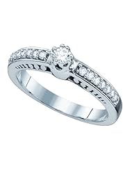 0.28CT-DIA RD-CENTER BRIDAL RING