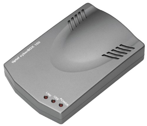 Tiptel cyber-BOX 100 VoIP-Adapter, Internettelefonie über Skype