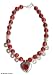 Carnelian necklace, 'Fervent Heart' 0.6 W 17.5 L