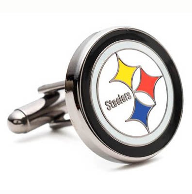Pittsburgh Steelers NFL Logo'd Executive Cufflinks w/Jewelry Box by Cufflinks