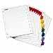 Cardinal by TOPS Products OneStep Index System, 8-Tab, Numbered, Multi-Color, Pack of 6 Sets (60828)
