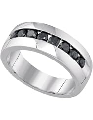 1.03CTW-DIA BLACK DIAMOND MACHINE-SET BAND