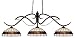 Z-Lite Pool Table Light - Phoenix Tiffany Glass 3 Light Pool Table Light