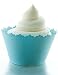 Light Blue Cupcake Wrapper - Set of 12 - Individual Specialty Paper Wrapping for Elegant, Luxury Cup Cakes