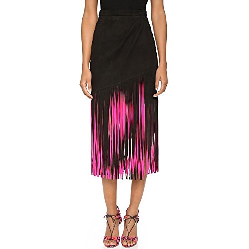 Tamara Mellon(タマラ?メロン) レディース スカート Suede Fringe Skirt Hot Pink [並行輸入品]