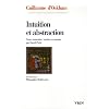 Intuition et abstraction