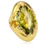 Devon Leigh Peridot Marquee Cubic Zirconia 18k