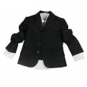 Edel Kinder Babyanzug Agentanzug Anzug Set, 5teilig, bestehend aus Anzug, Hemd, Hose, Weste und Krawatte, Uni-Dunkelblau Gr.68 bis 158 OVP