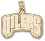 Edmonton Oilers Solid 10K Gold ''OILERS'' Puck Pendant
