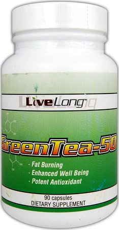 Green Tea -50 50% EGCG, 500mg, 90 Capsules