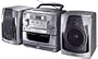 Philips AZ2765 CD Radio Cassette Recorder Boombox, Remote