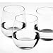 Perfection Stemless White Wine Glasses Tumblers 4 Piece Set