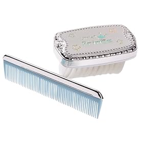 Elegant Baby Silver Plated Little Prince Comb & Brush