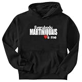 Sweatshirt Black  Everybody Martiniquais Love Me  Martinique Country