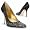 Forzieri Swarovski Jeweled Black Satin and Leather Pump Shoes 5.5 US | 3 UK | 36 EU