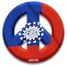 Peace Sign Magnet of Myanmar by MEYOTO
