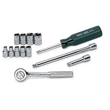SK 4913 13 Piece 1/4-Inch Drive 6 Point 3/16-Inch to 1/2-Inch Socket Set