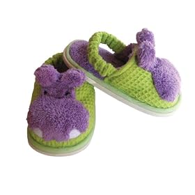 Aquatopia Cosy Cuddles 3D Plush Hippo Slippers (2-3 Years)
