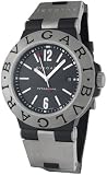 Bvlgari Diagono Titanium and Black Rubber Mens Watch TI44BTAVTDSLN