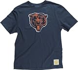 Chicago Bears Retro Sport Retro Logo Navy Super Soft T-Shirt by Reebok